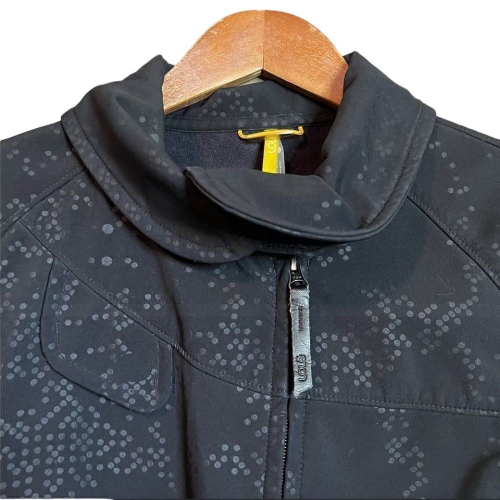 Lolë patterned black full zip jacket. Size small - Picture 2 of 16